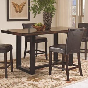 Coaster 121648 Home Furnishings Table, Vintage Brown_Black